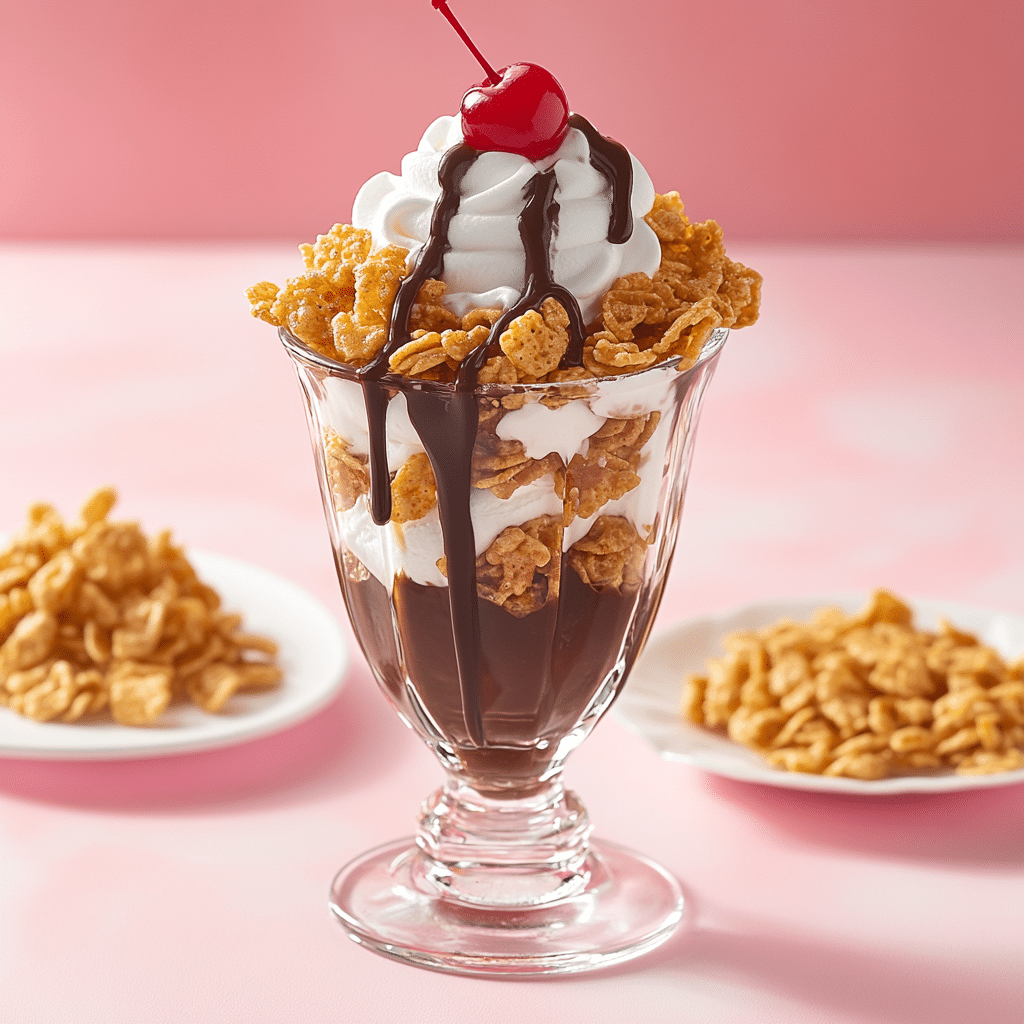 Hot Fudge Golden Grahams Parfait