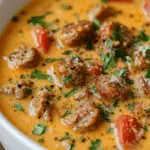 Sausage Parmesan Cream Cheese Soup