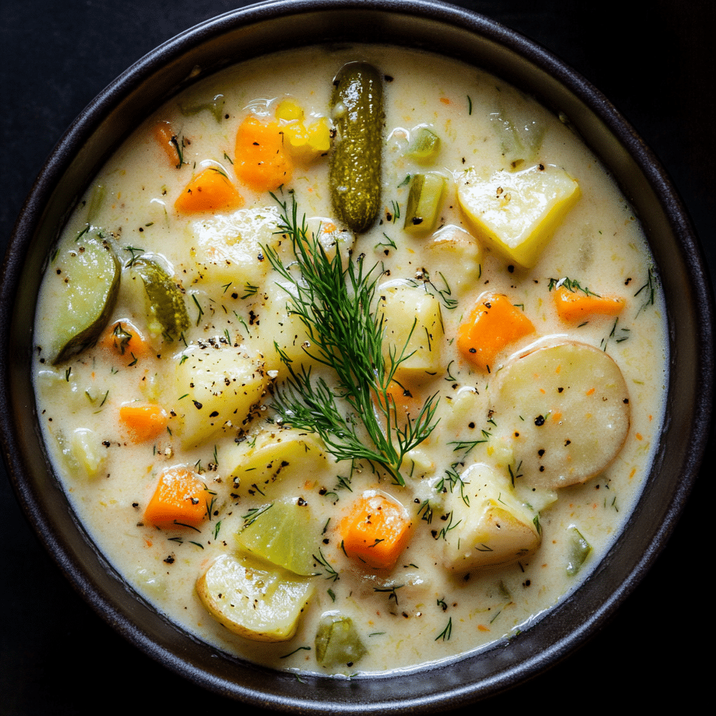 Creamy Dill Pickle Soup