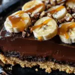 Nutty Banana Gooey Chocolate Peanut Butter Pie