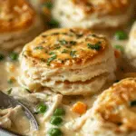 Chicken Pot Pie with Biscuits