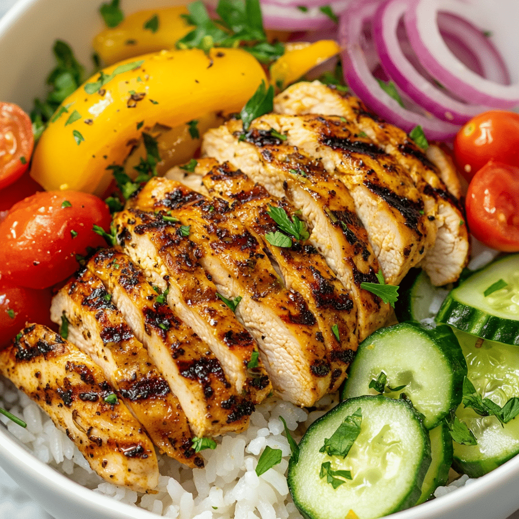 Healthy Greek Chicken Bowls