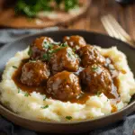 Slow Cooker Salisbury Steak Meatballs