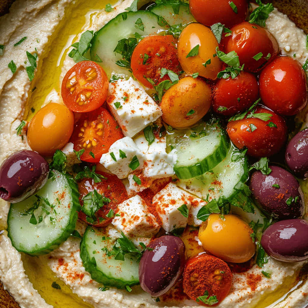 Greek Style Loaded Hummus