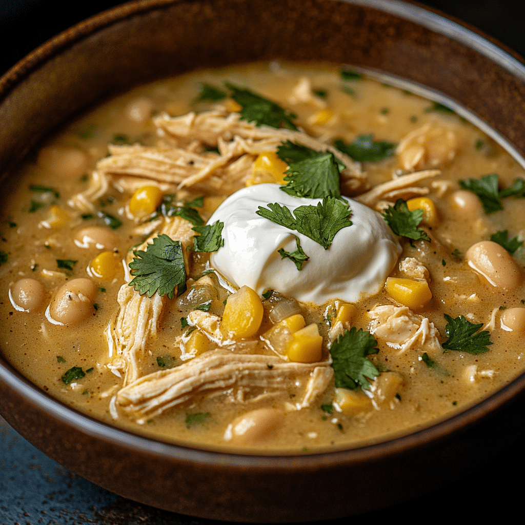 Slow Cooker White Chicken Chili Recipe