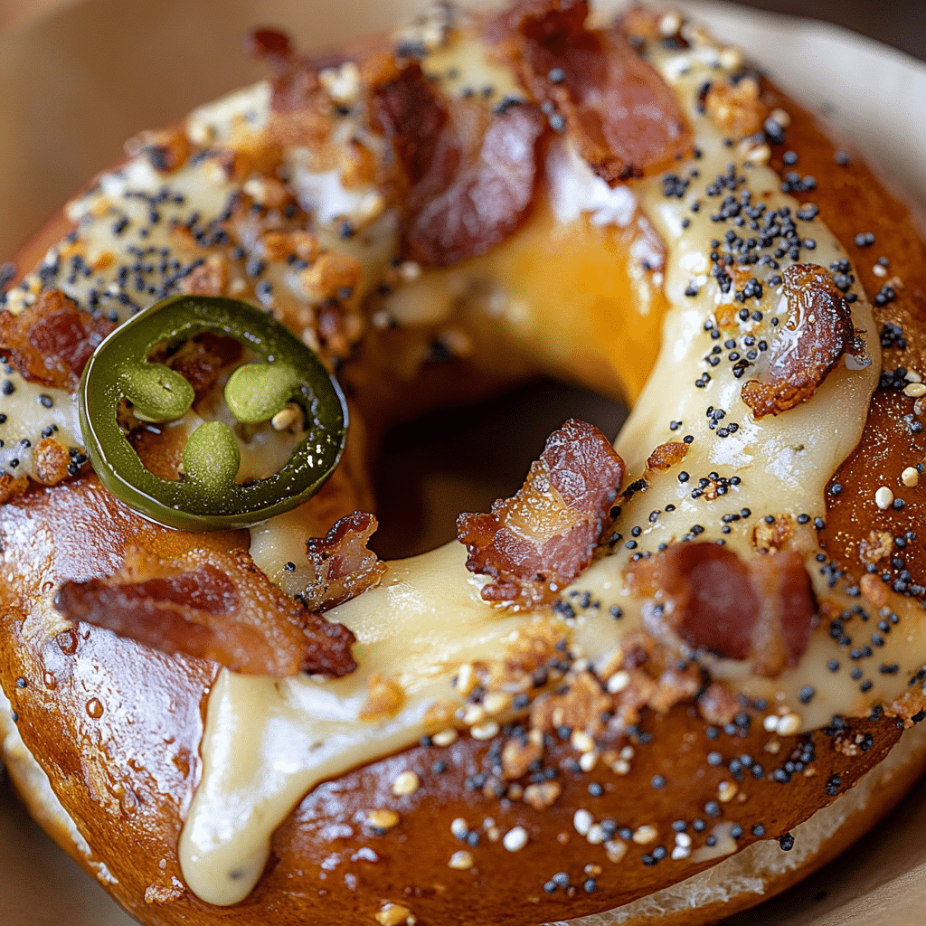 Ham, Swiss, and Jalapeño Stuffed Pretzels Recipe