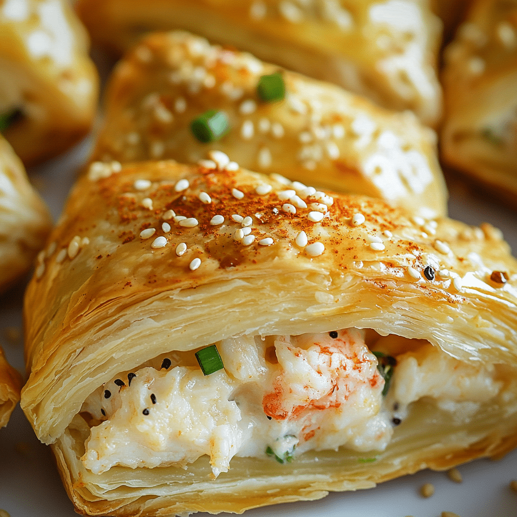 Crab & Cheese Stuffed Crescent Puffs