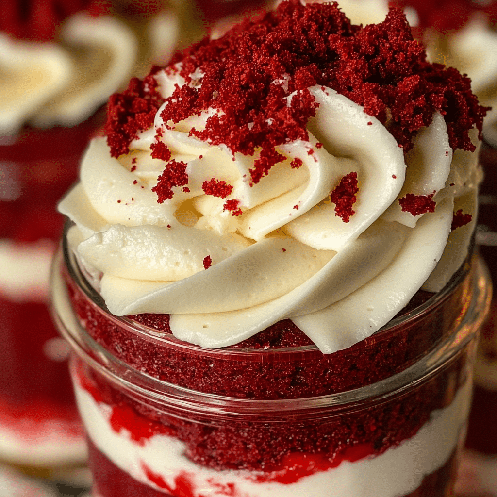 Red Velvet Cake In A Jar