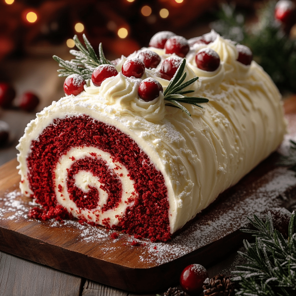 Red Velvet Cake Roll