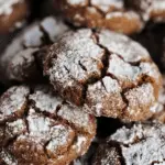 Soft and Spiced Gingerbread Crinkle Cookies