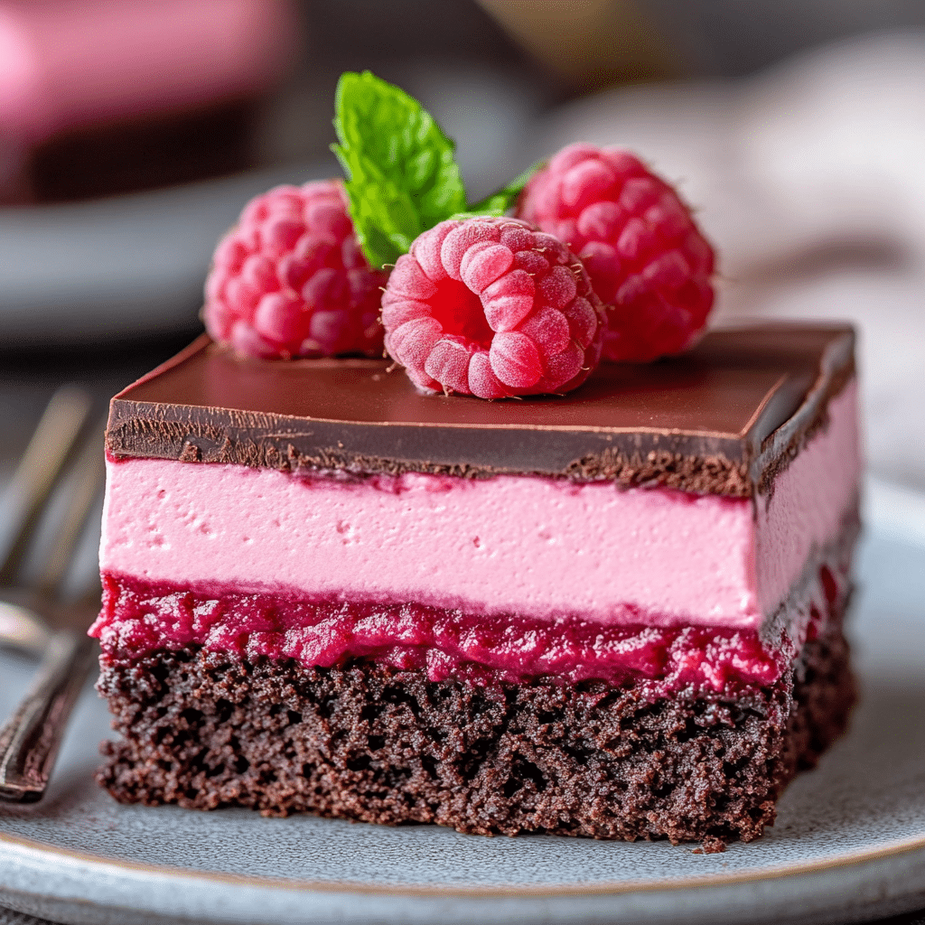 Chocolate Raspberry Mousse Cake