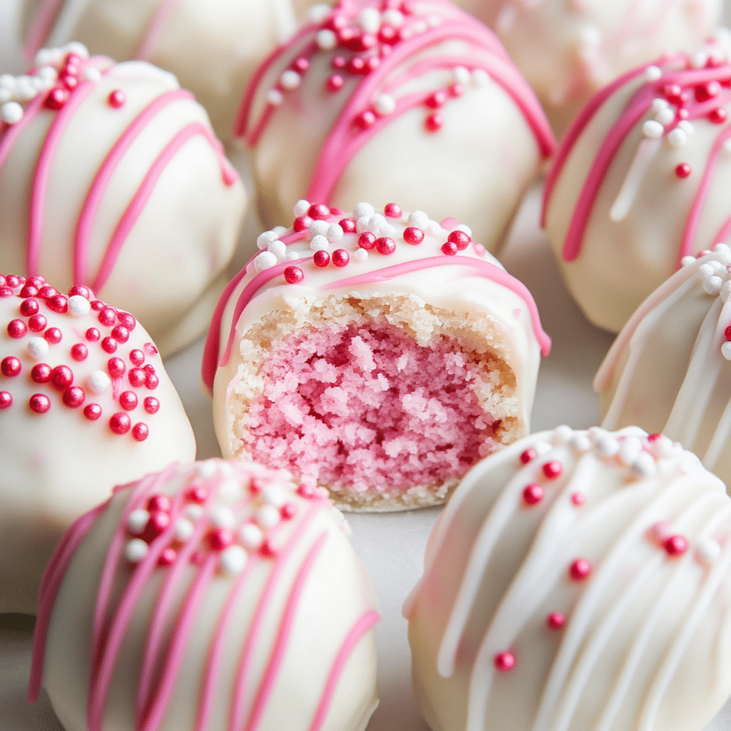 Strawberry Cake Truffles Recipe