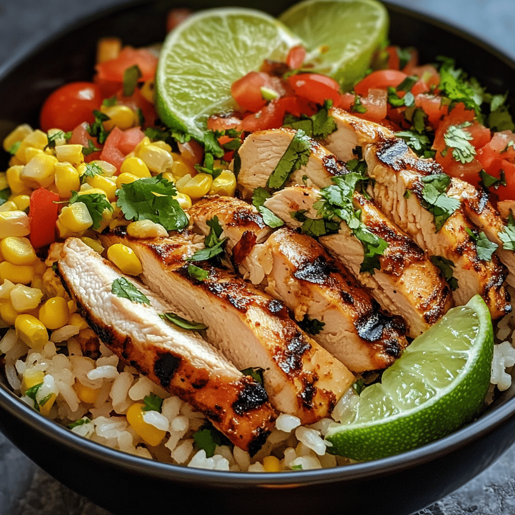 Vibrant Mexican Street Corn Chicken Bowl