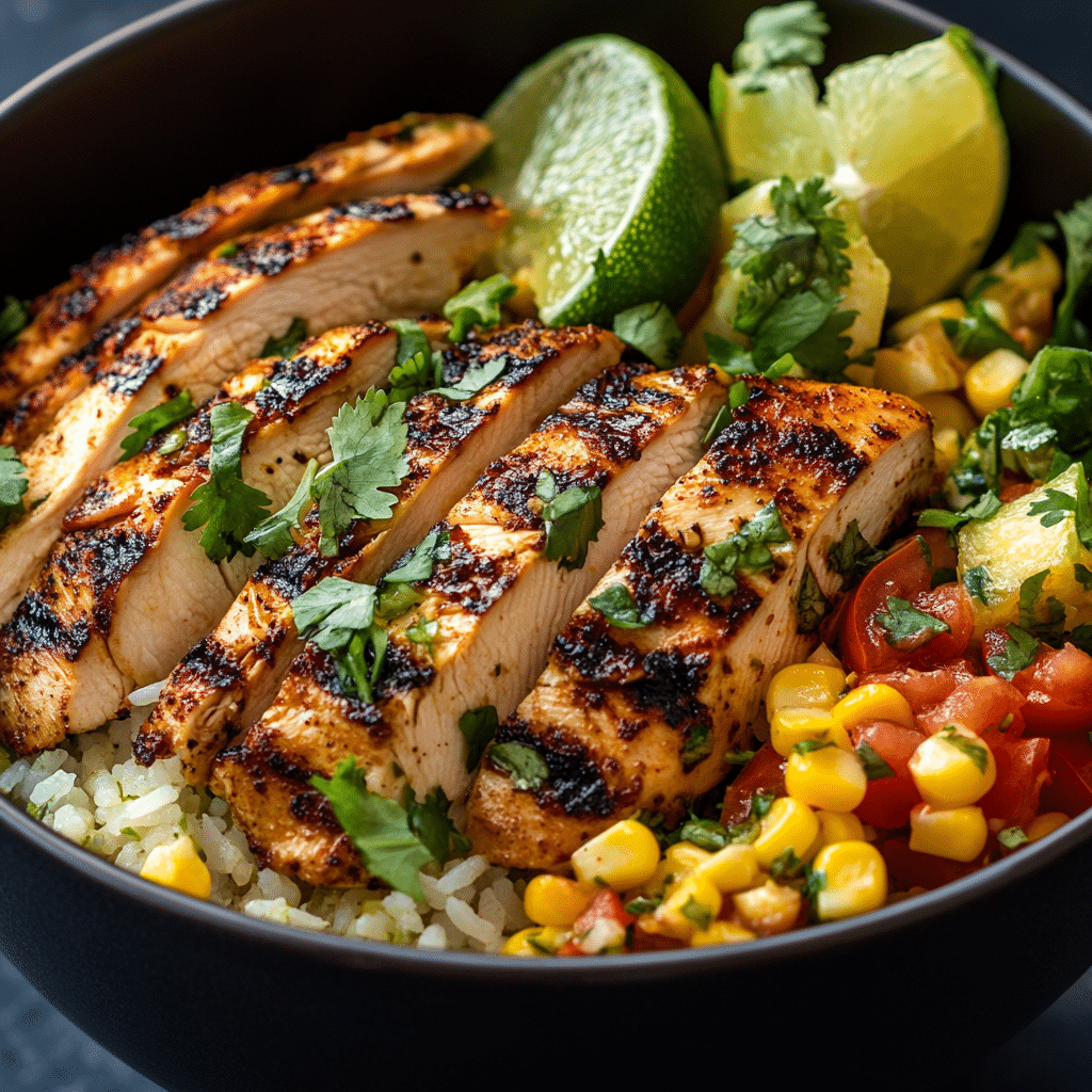 Vibrant Mexican Street Corn Chicken Bowl