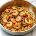 Old Bay Garlic Shrimp Pasta