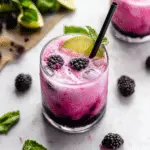 Creamy Coconut Blackberry Mojito