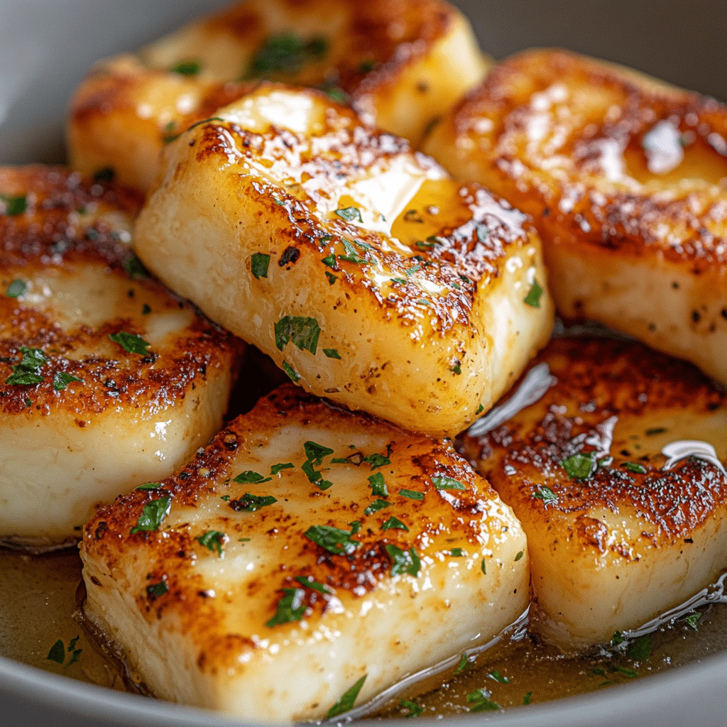 Crispy Air-Fried Halloumi with Honey Drizzle