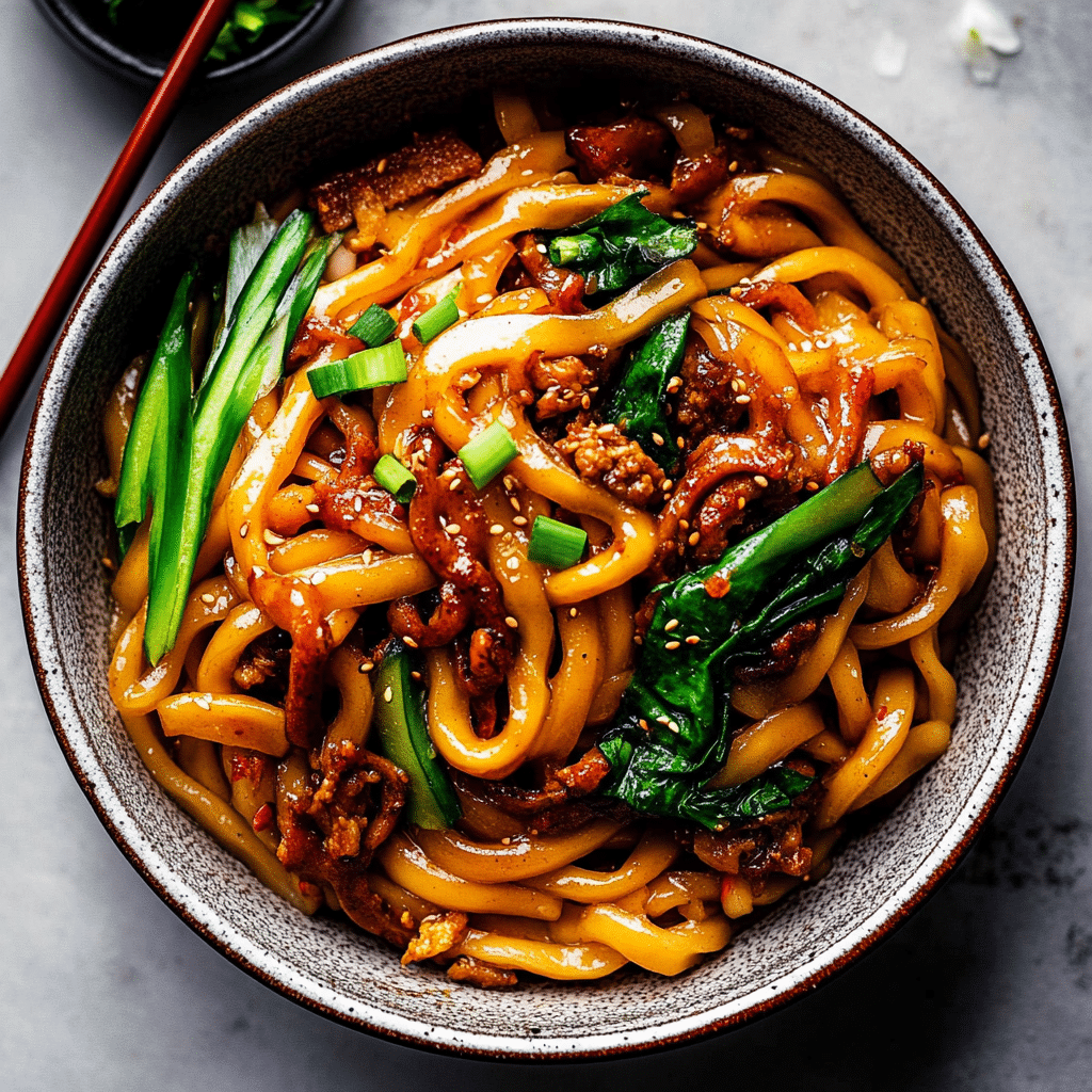 Yaki Udon (Japanese Stir-Fried Udon Noodles)