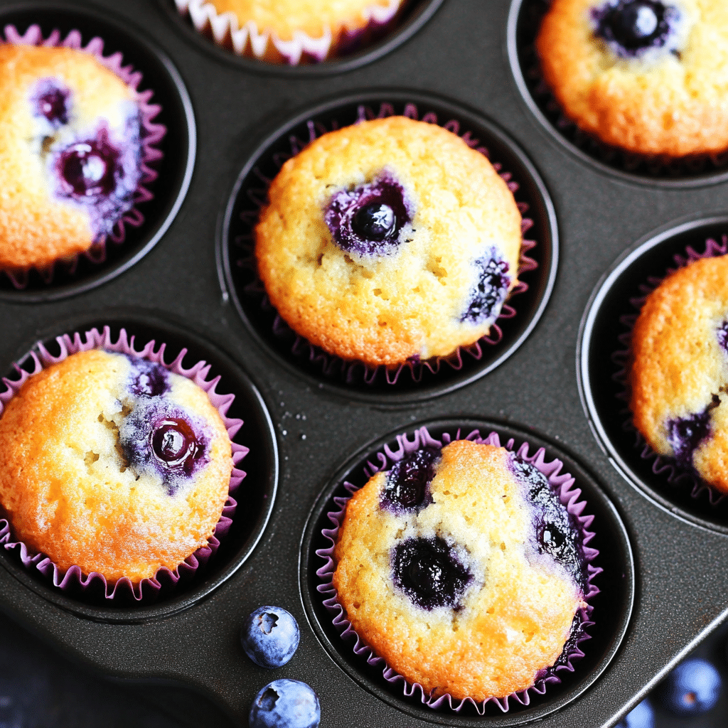 Healthy Blueberry Oatmeal Muffins