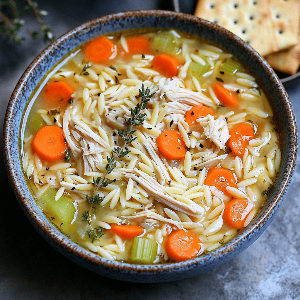 Pressure Cooker Chicken Orzo Soup