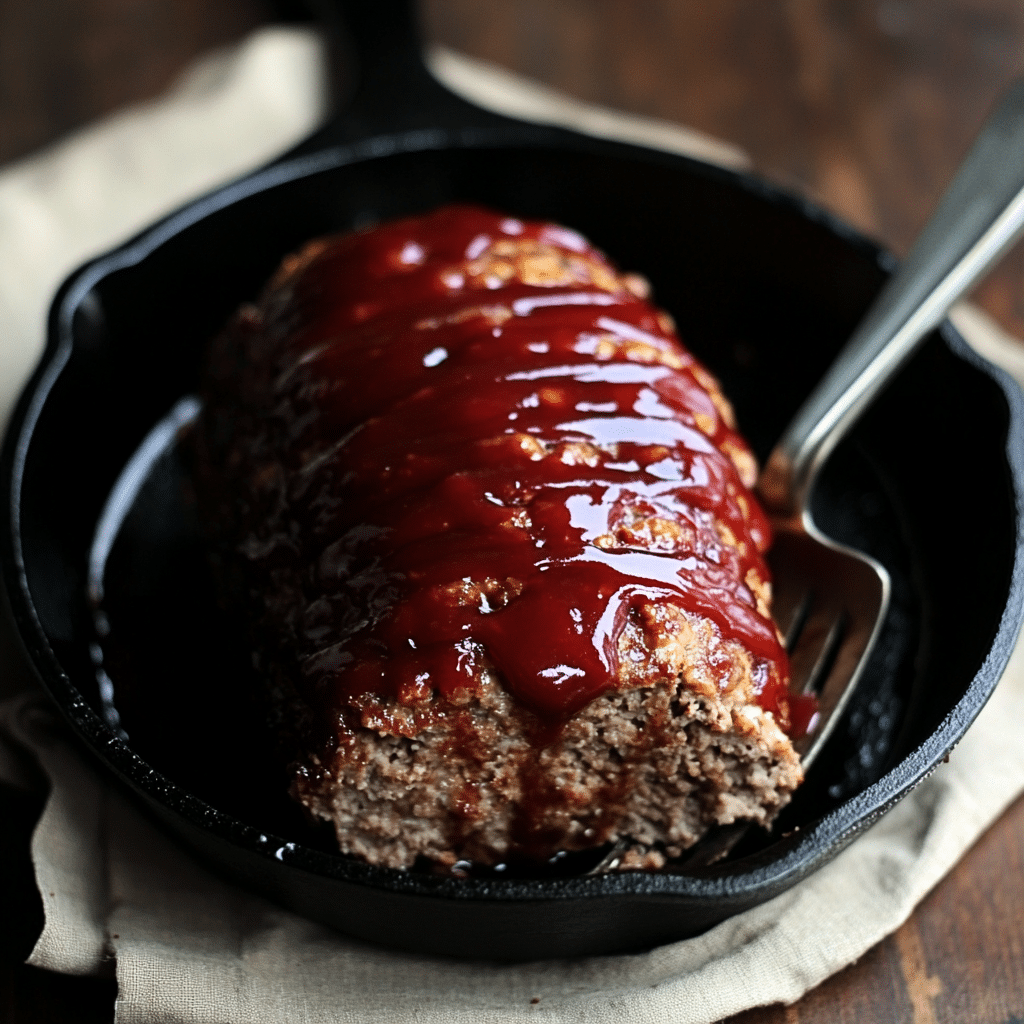 Old Fashioned Skillet Meatloaf