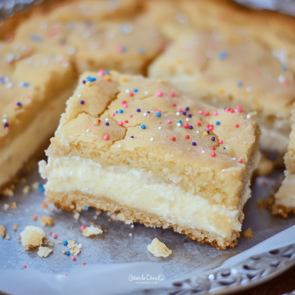 Sugar Cookie Cheesecake Bars