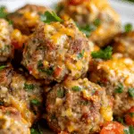 Rotel Cream Cheese Sausage Balls