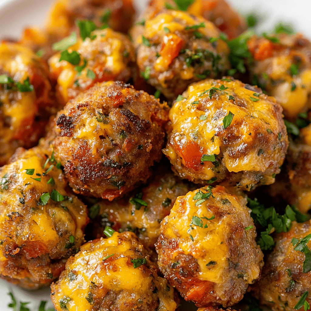 Rotel Cream Cheese Sausage Balls