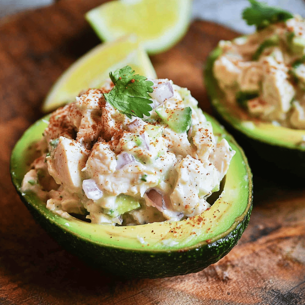 Chicken Salad Stuffed Avocado