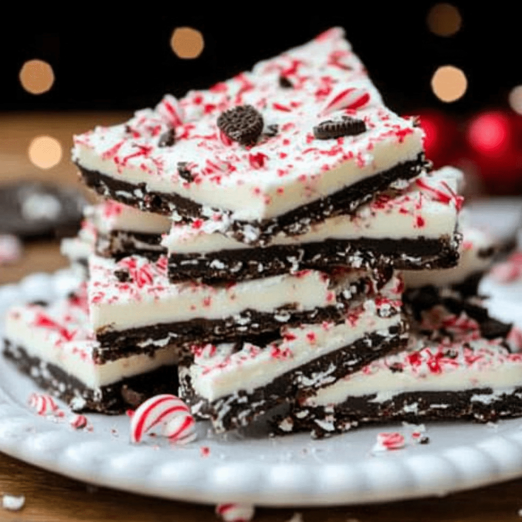 Peppermint Oreo Bark