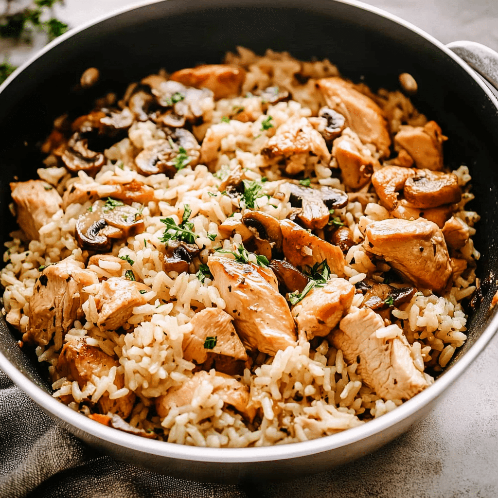 Chicken and Rice with Mushrooms