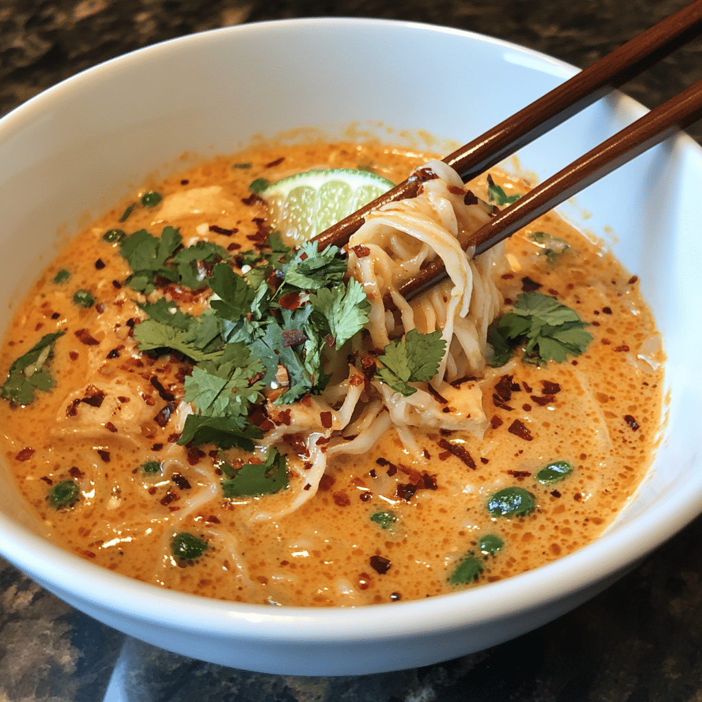 Thai Red Curry Noodle Soup