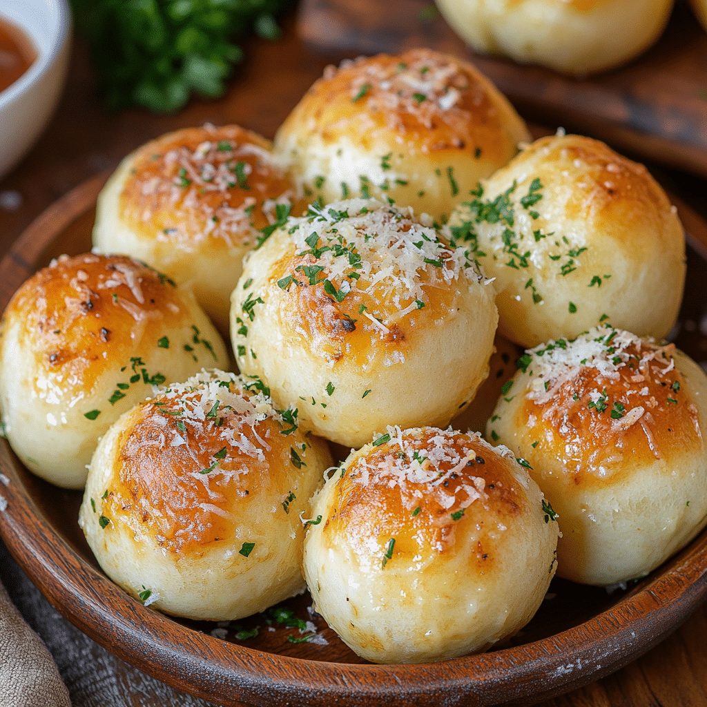 Garlic Parmesan Cheese Bombs