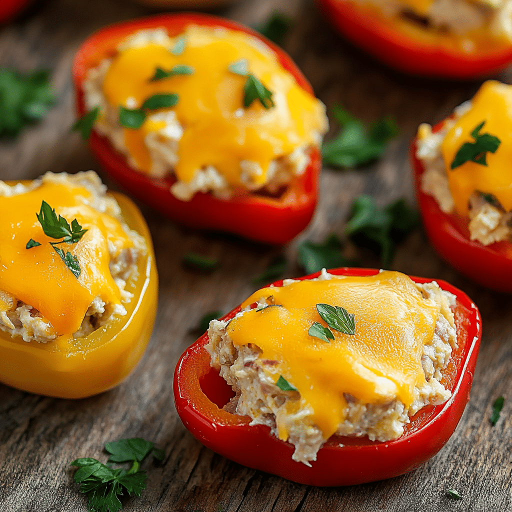 Keto Tuna Melt Poppers Recipe