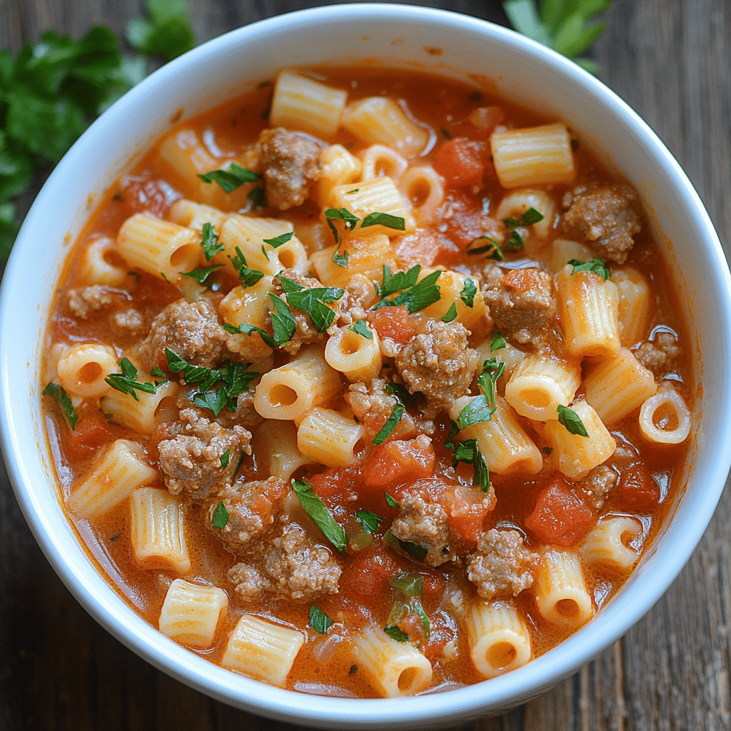 Creamy Parmesan Italian Sausage Soup