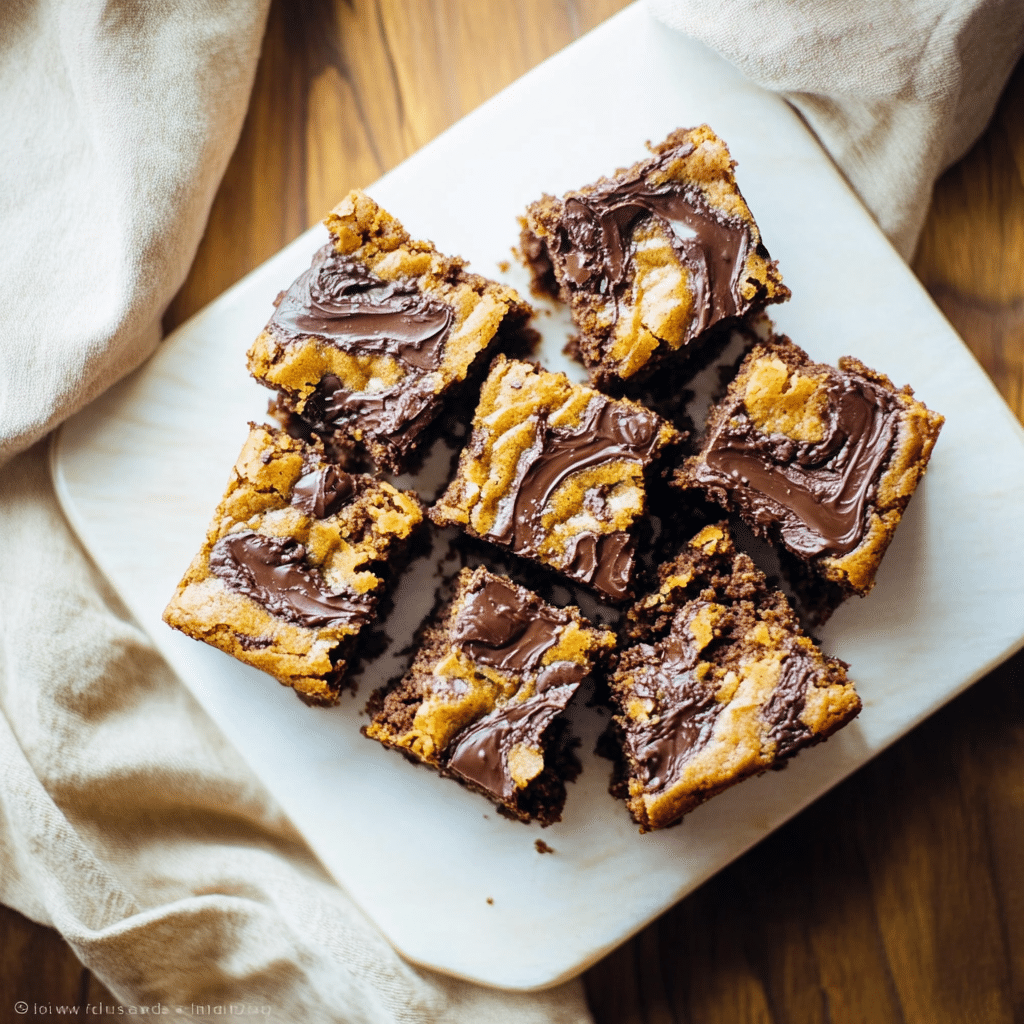 Chocolate-Swirl Pumpkin Bars