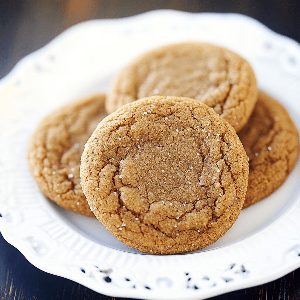 Soft Ginger Molasses Cookies