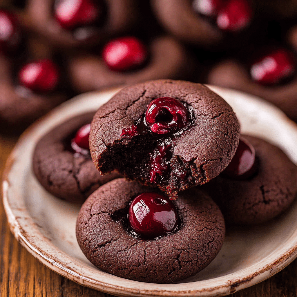 Chocolate Cherry Cookies