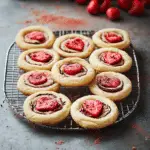 Chocolate-Stuffed Strawberry Sugar Cookies