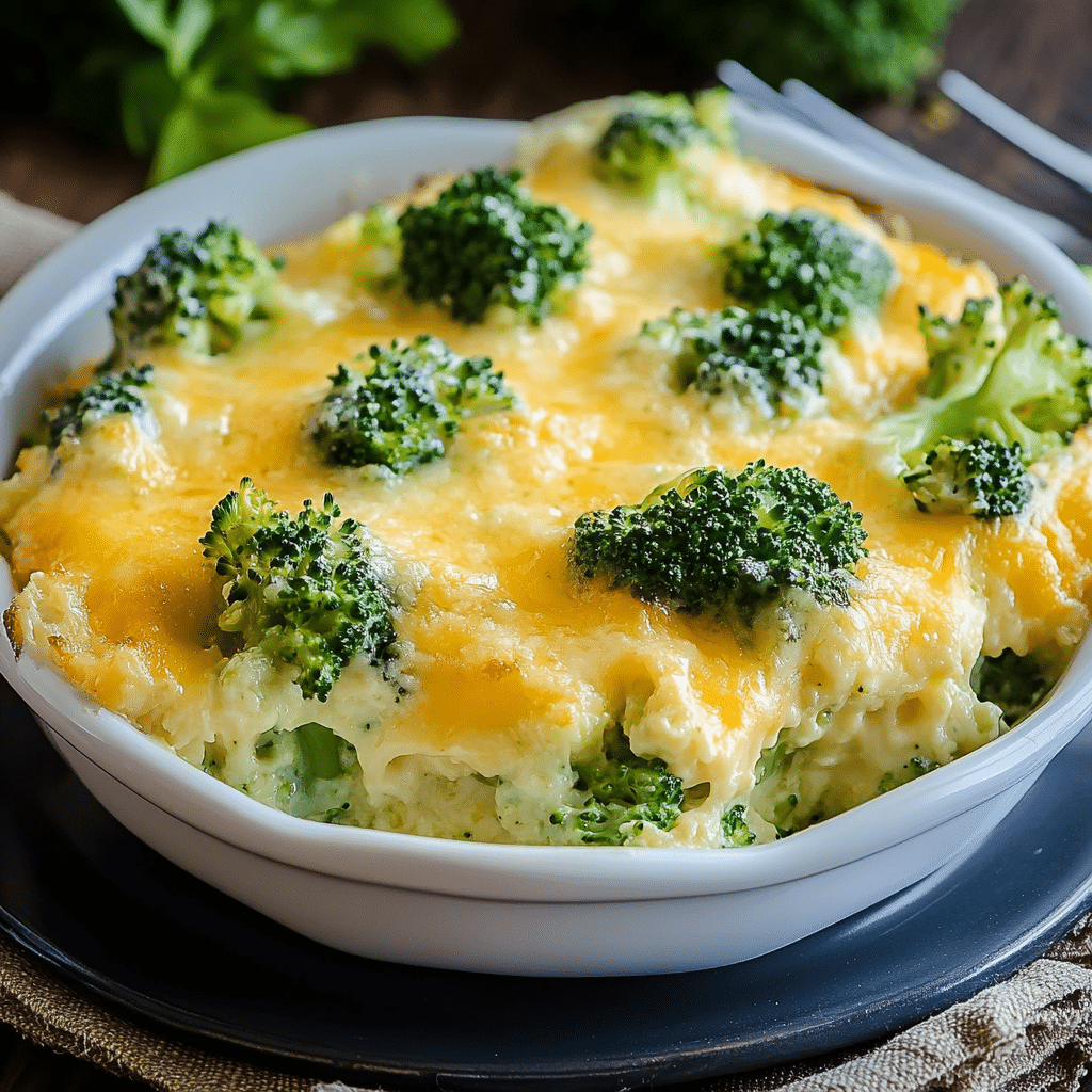 Easy Broccoli Cheese Casserole