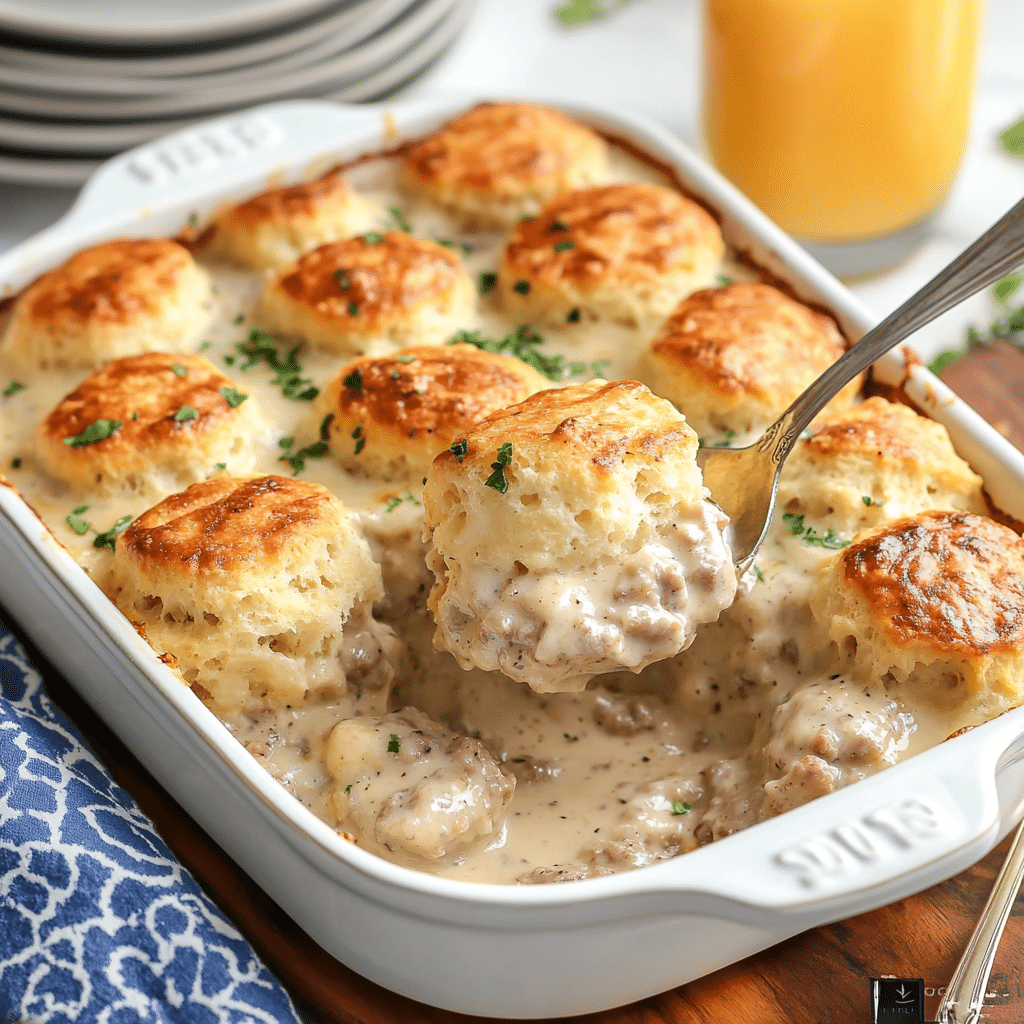 Biscuits and Gravy Casserole