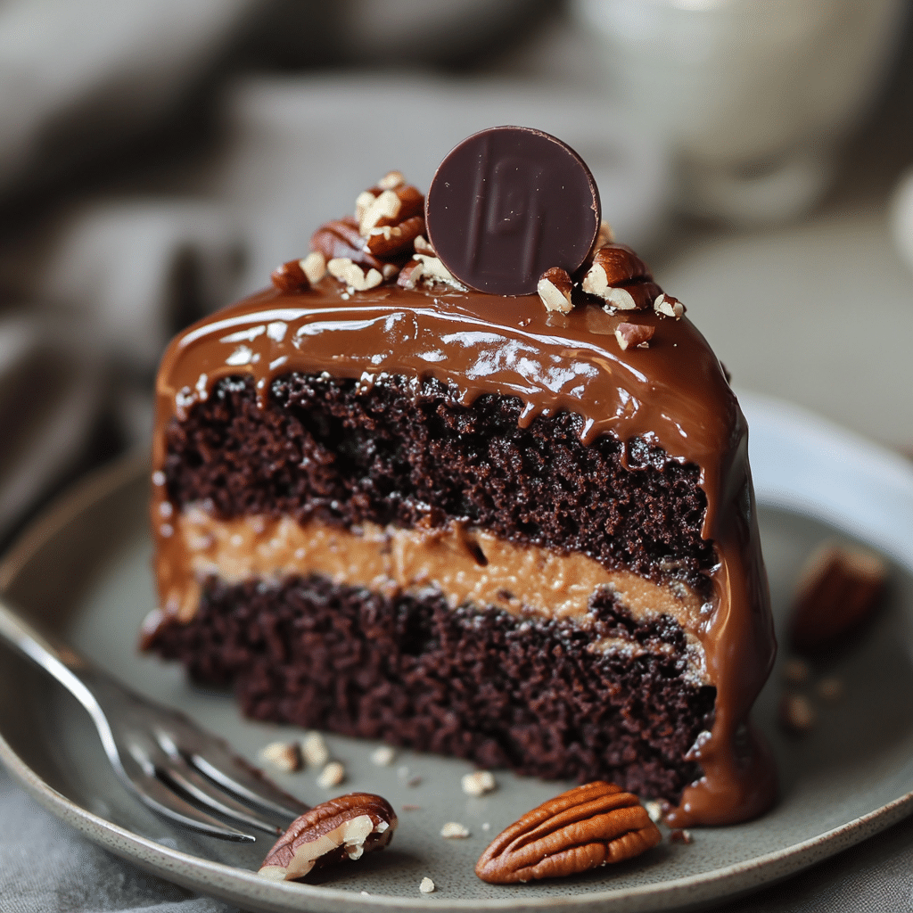 Turtle Caramel Cake