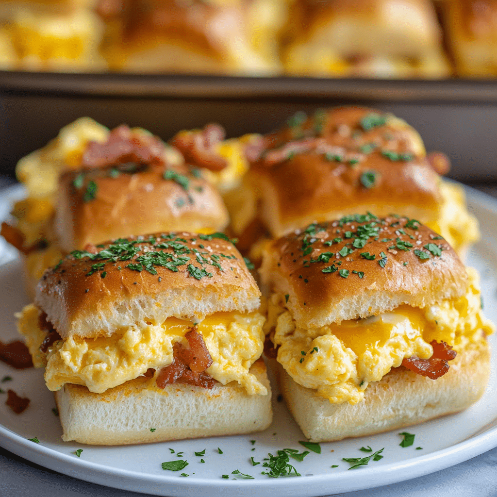 Crack Breakfast Sliders (Bacon, Egg & Cheese)