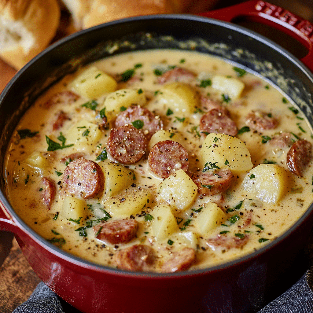 Cheesy Sausage Potato Soup