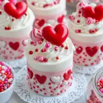 Easy Valentine’s Day Mini Cakes