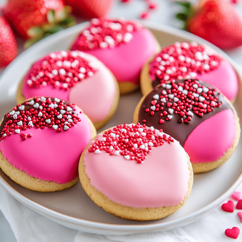 Chocolate Covered Strawberry Cookies