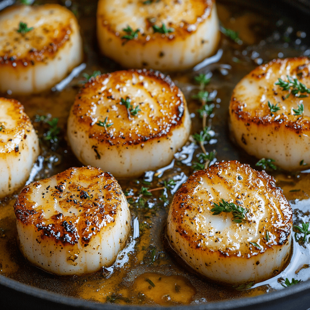 Garlic Butter Baked Scallops