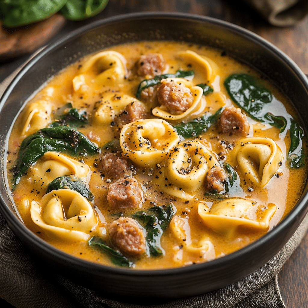 Sausage and Tortellini Soup