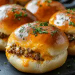 Garlic Parmesan Cheeseburger Bombs