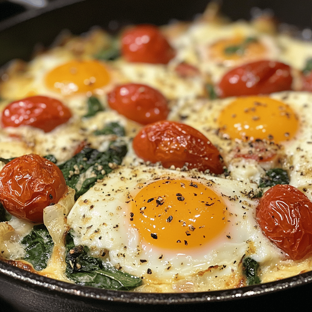 Mediterranean Baked Feta Eggs